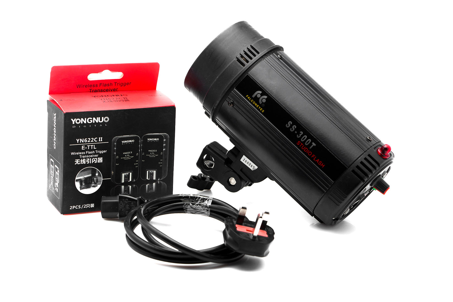 Used FalconEyes SS-300T Studio Flash With YN622C II Triggers