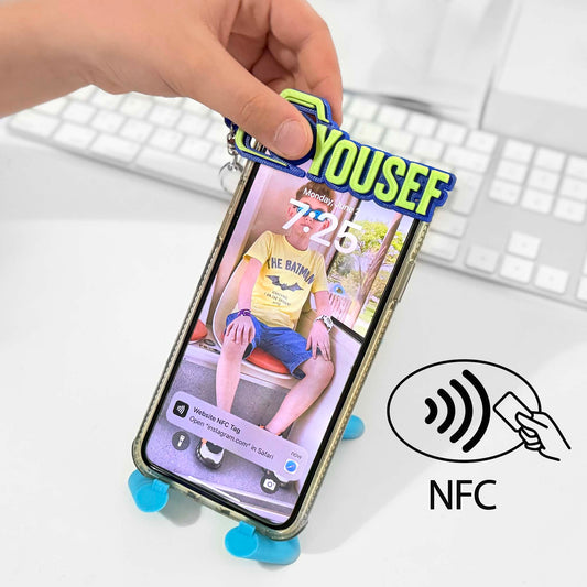 NFC 3D Custom Keychain Name Or Logo