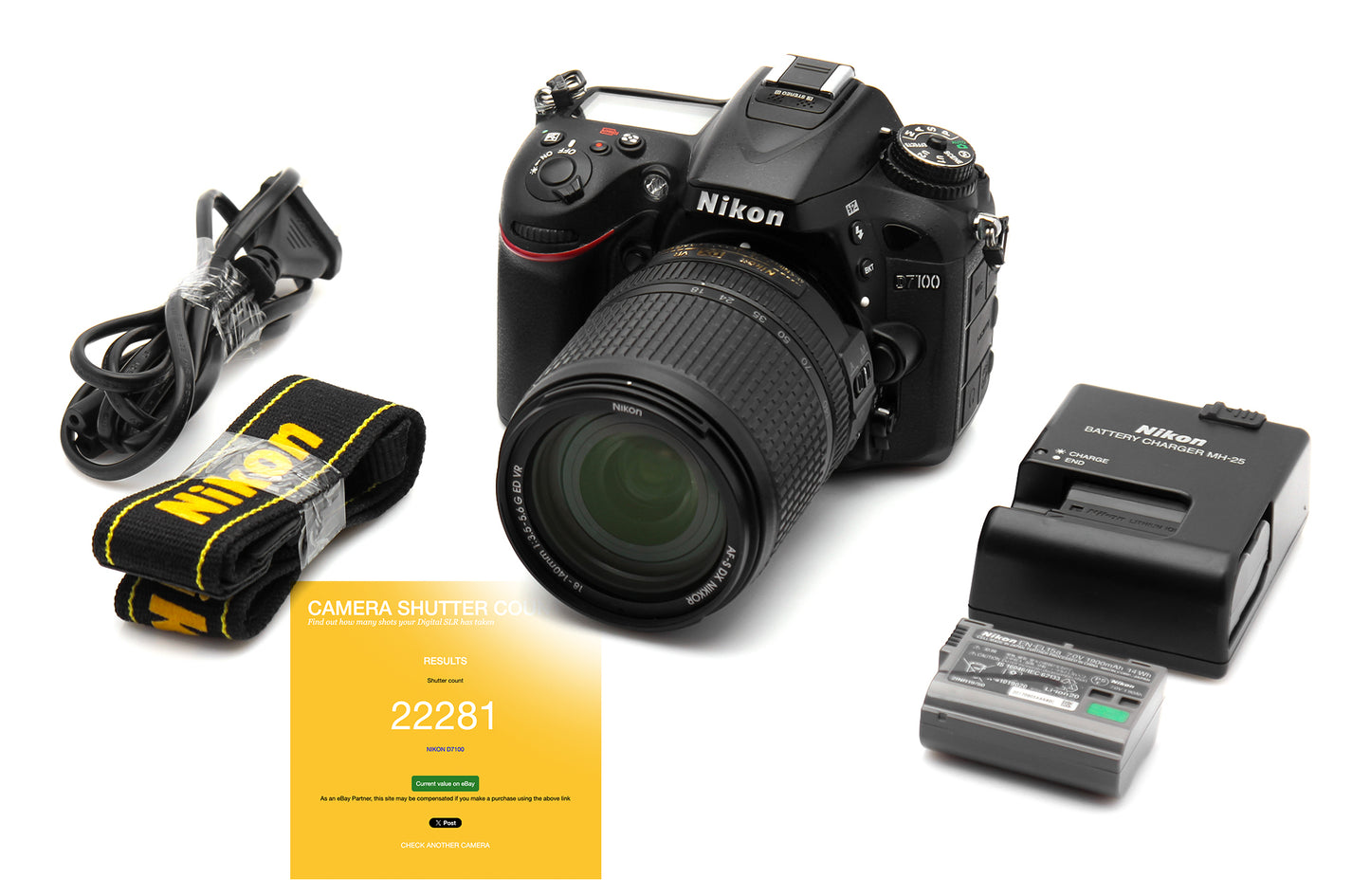 Used Nikon D7100 24.1 MP Camera Body