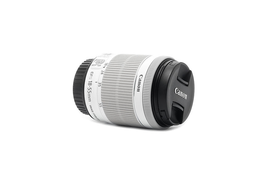 Used Canon Lens 18-55 mm STM Lens (White Color)