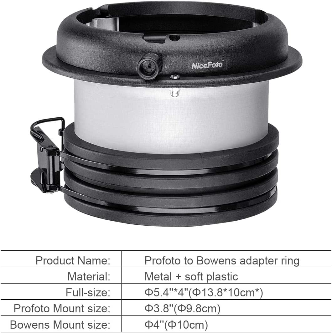 Profoto Speedring to Bowens Mount Converter Monolight Interchangeable Adapter Ring