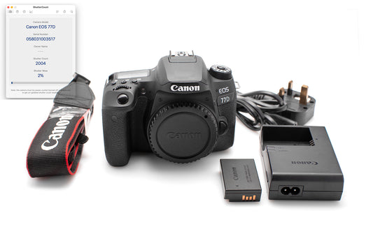 Used Canon 77D 24.2MP body