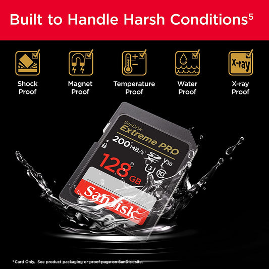 SanDisk 128GB Extreme PRO SDXC card