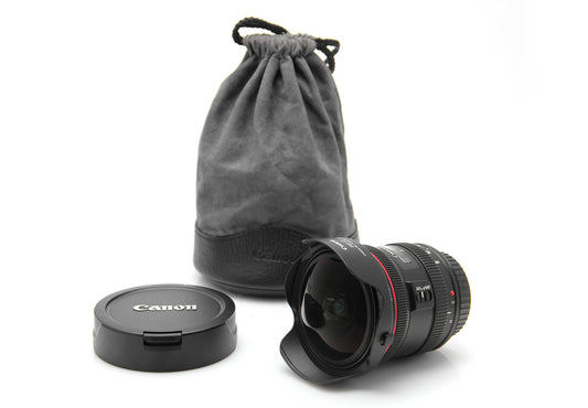 Used Canon EF 8-15mm F4 USM Fisheye Lens