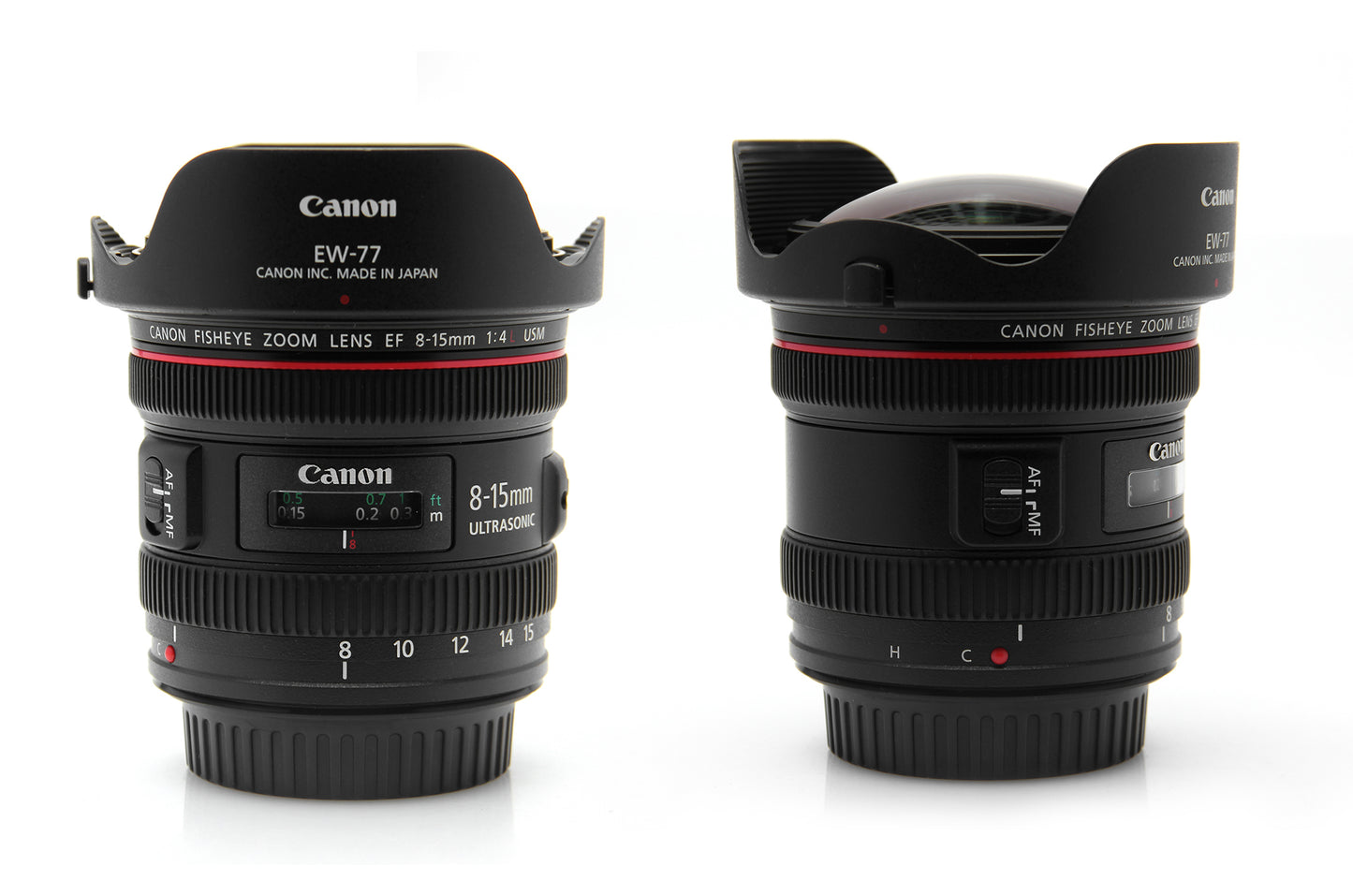 Used Canon EF 8-15mm F4 USM fisheye