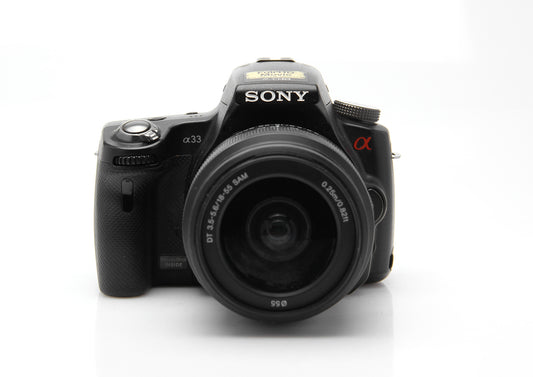 Used Sony SLT-A33 Camera With 18-55mm And 55-200mm Lens