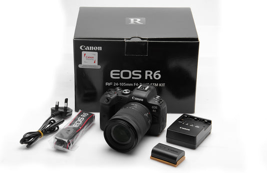 Brand New Canon EOS R6 with RF24-105mm F4-7.1 IS STM Lens