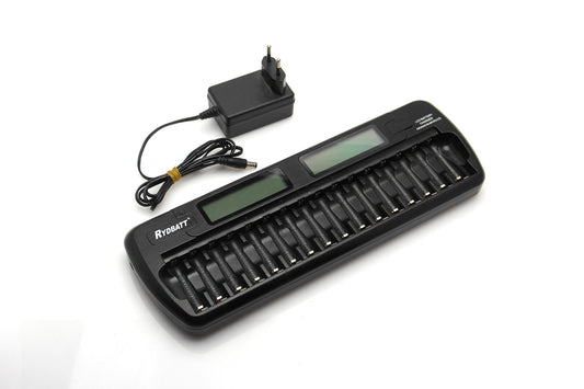 Used 16 Bay AA/AAA LCD Smart Battery Charger