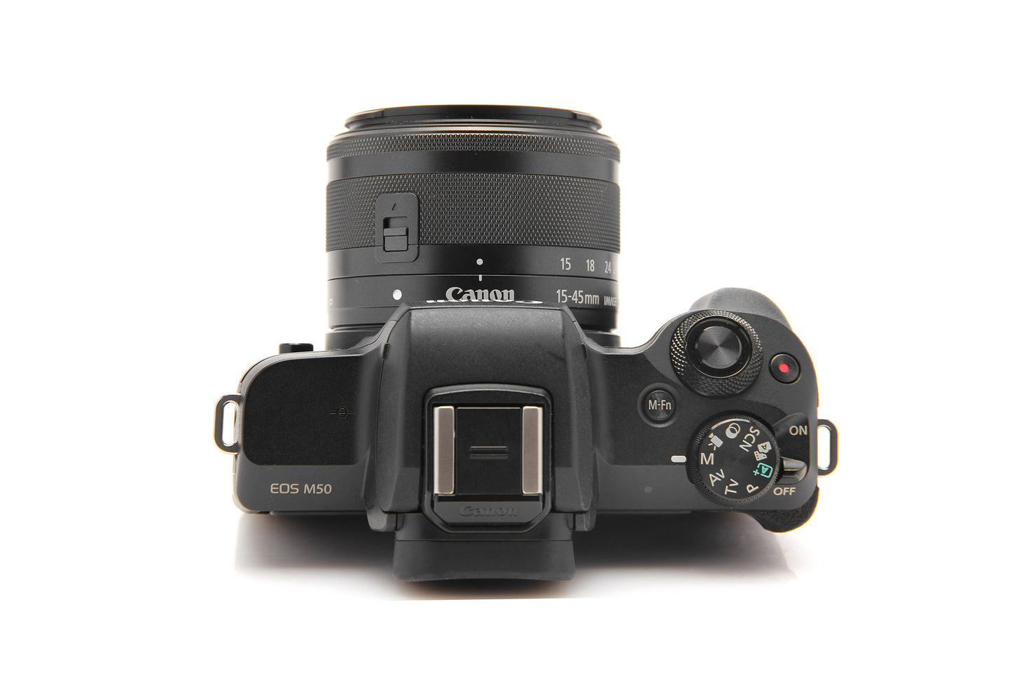 Used Canon M50 Mirrorless 24.1MP Body with 15-45mm STM lens